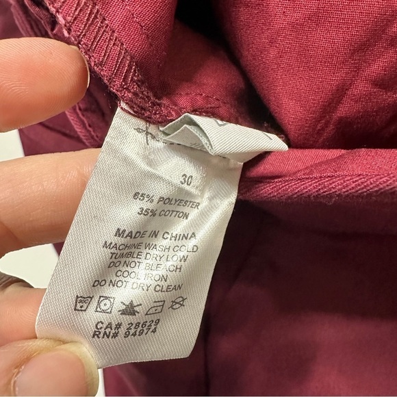 Stussy Hawk Pants 116341 Men’s 30 in Wine - Picture 6 of 8